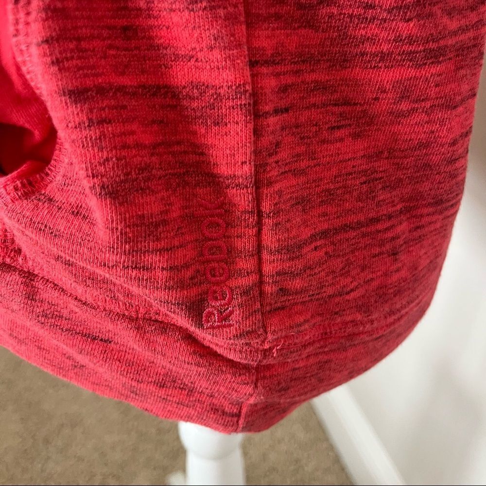 Heathered Red Reebok Lightweight Hoodie Size Small - Picture 7 of 7